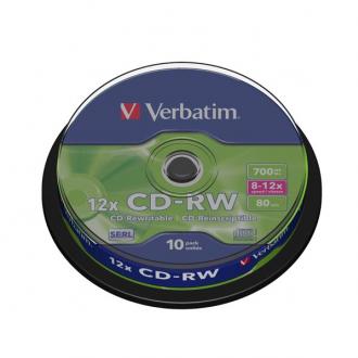 TARRINA VERBATIM 10 CD-RW - Ver los detalles del producto