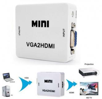 CONVERSOR VGA A HDMI FULL HD 1080P AUDIO - Ver los detalles del producto