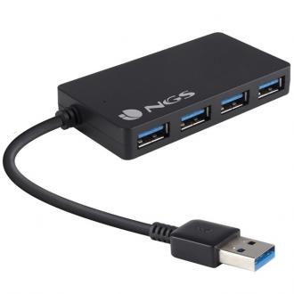 HUB 4 PUERTOS USB IHUB3.0 BLACK NGS - Ver los detalles del producto